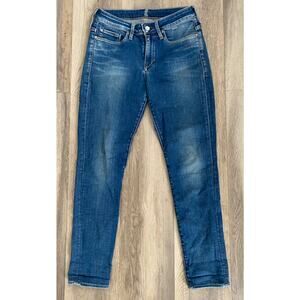 LEVI'S WOMENS MADE & CRAFTED SKINNY JEANS SIZE 28 STRETCH LOW RISE SOFT